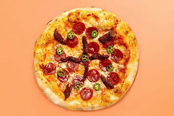 spicy-and-honey pizza